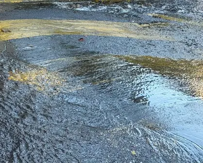 Fuga de agua en Lomas de Chapultepec alarma a vecinos tras horas sin atención en CDMX