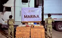 Marina asegura más de 600 kilos de metanfetamina y otras drogas en Mazatlán, Sinaloa | VIDEO