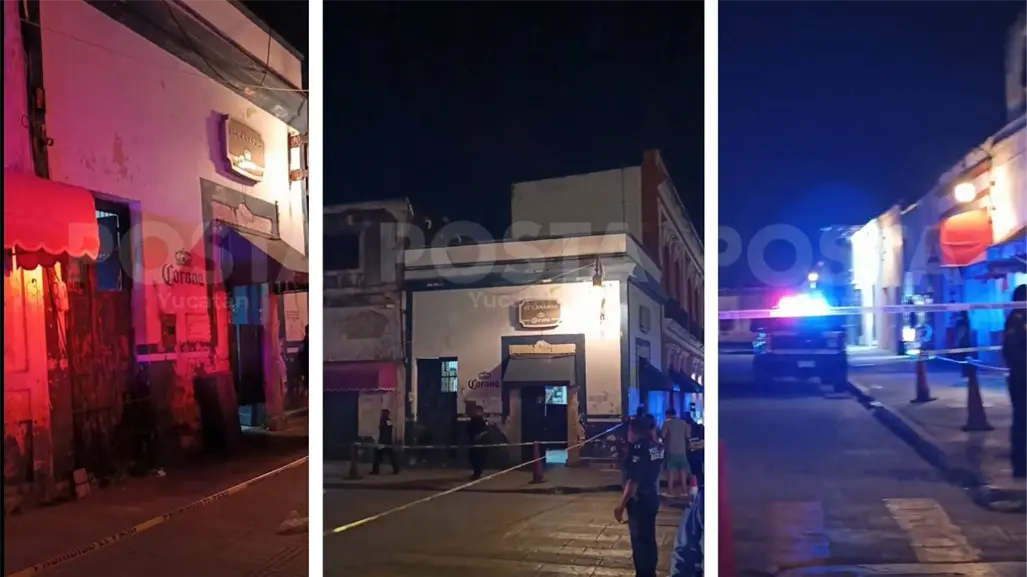 VIDEO| Hombre muere tras ataque dentro de un bar en el Centro de Mérida
