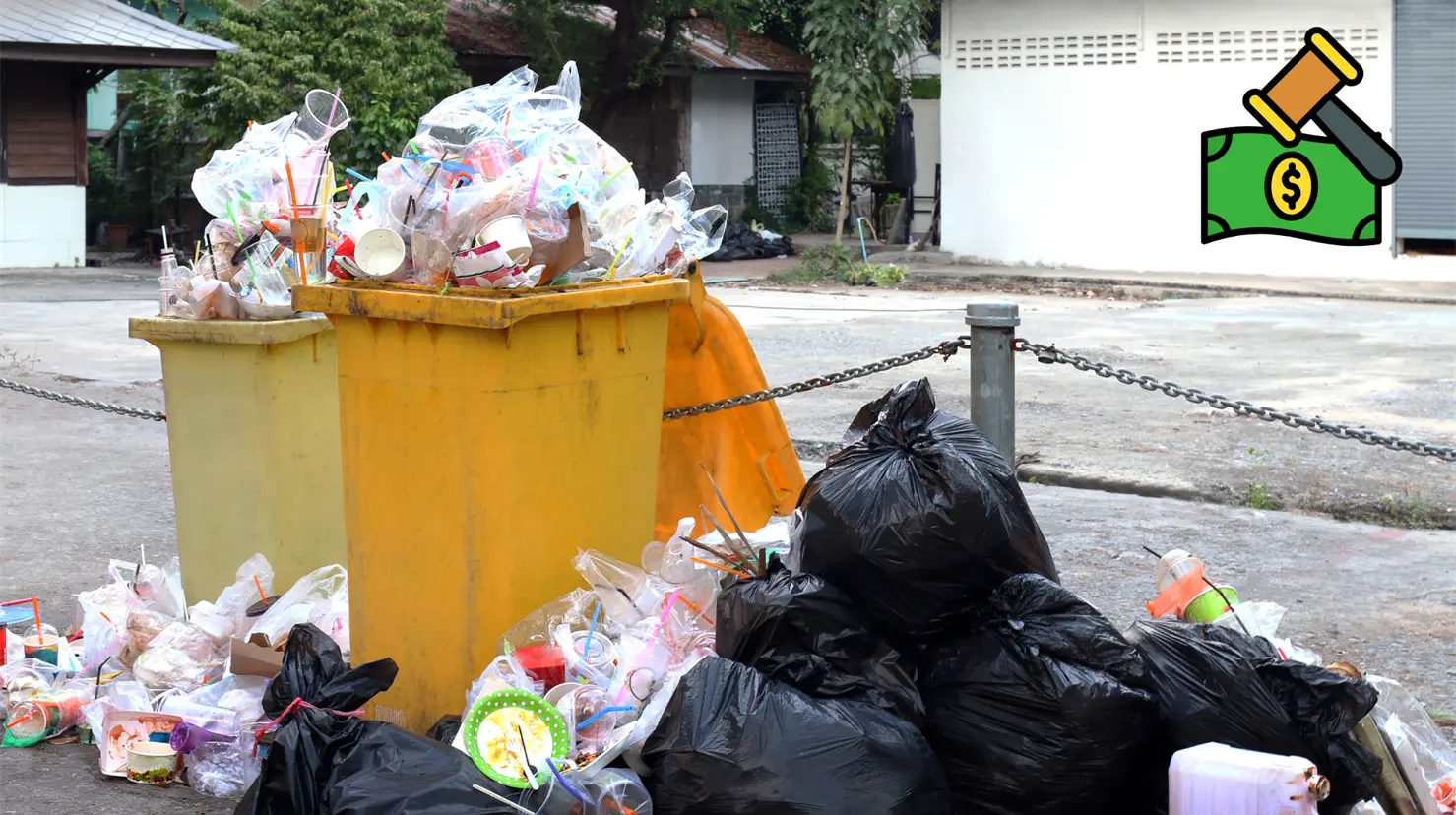 Sacar la basura antes de la hora en la que pasa el recolector puede generar una multa. Foto: Especial.