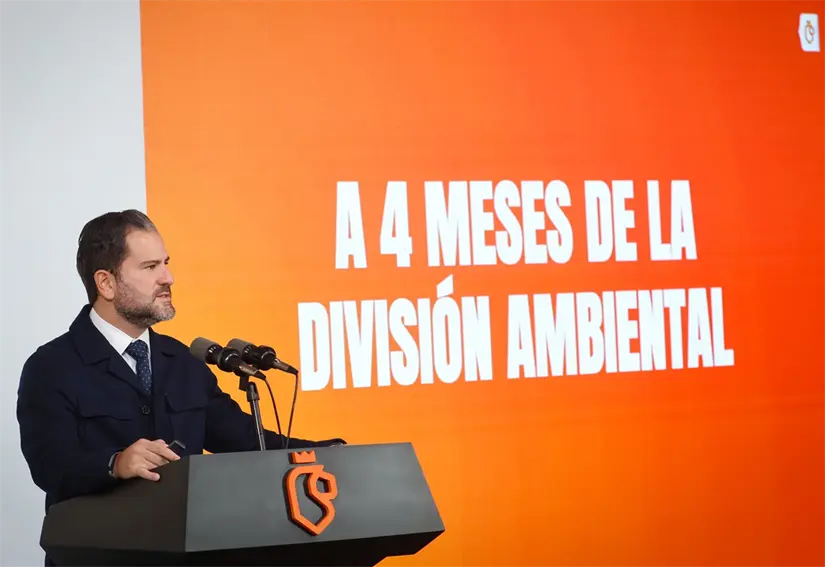 El titular de la Secretaría de Medio Ambiente de Nuevo León, Raúl Lozano Caballero, destacó las acciones de la nueva División Ambiental, entre ellas la clausura de descargas de contaminantes. Foto: Gobierno de Nuevo León
