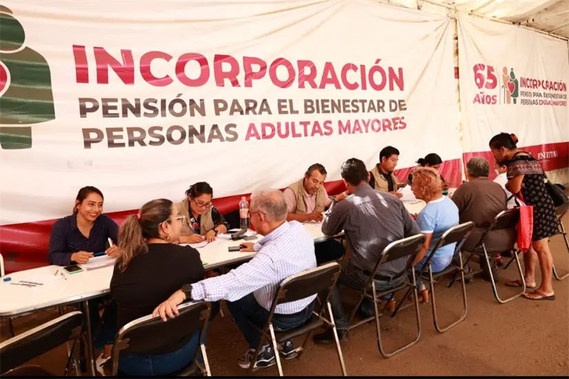Del 1 al 13 de diciembre se llevará a cabo el registro de nuevos beneficiarios de la pensión Adultos Mayores. Foto: Secretaría del Bienestar 