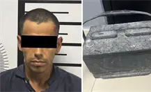 Lo sorprenden robando una batería en Santiago y ahora enfrenta proceso en el penal
