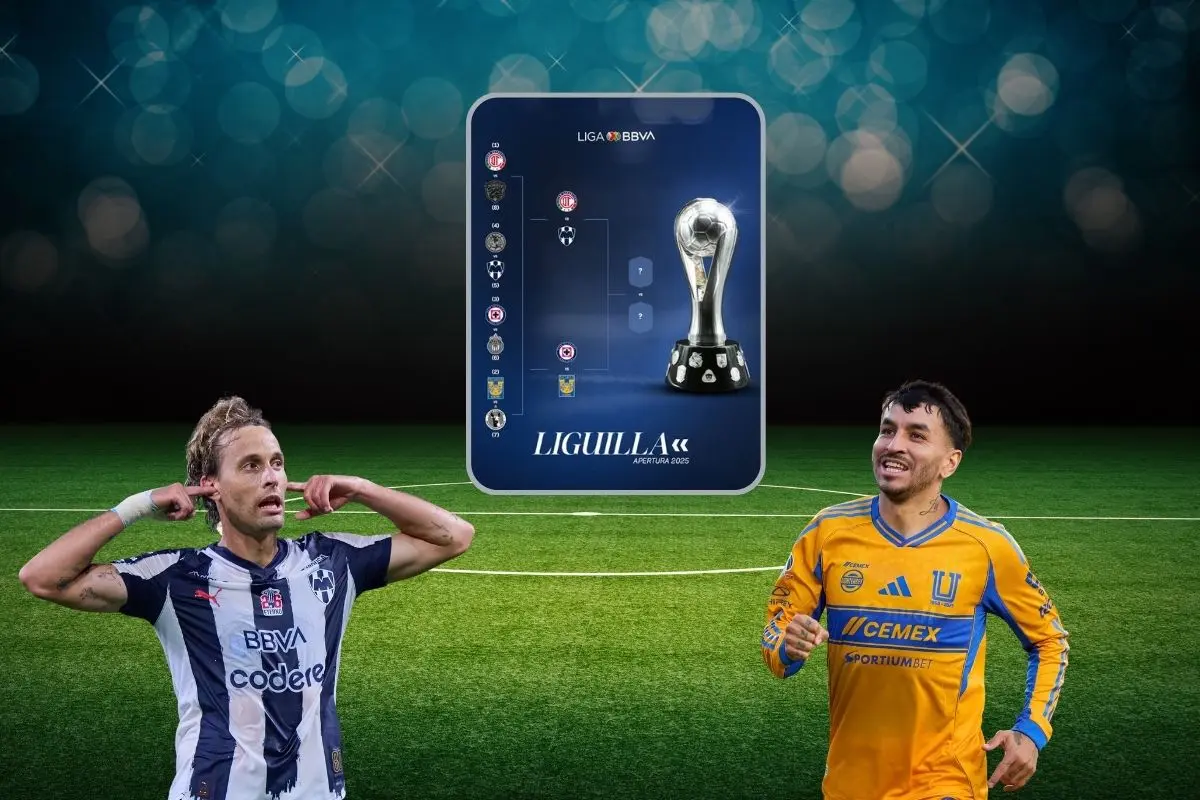 Rayados de Monterrey y Tigres de la UANL buscarán su pase a la final del Torneo Apertura 2025 de la Lga MX. Foto: Facebook Rayados / Facebook Club Tigres / Facebook Liga BBVA MX