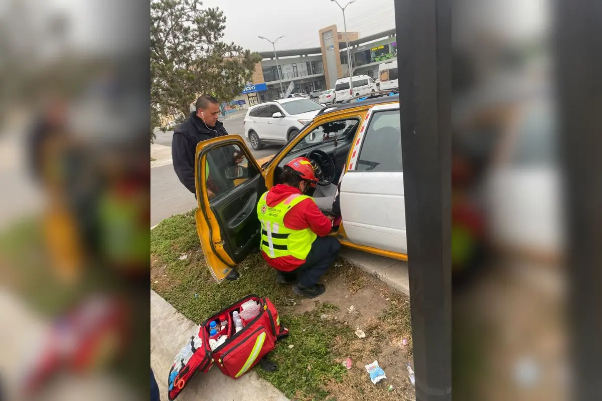 Escena del accidente en Ramos Arizpe / Foto: Marco Juárez | Canva