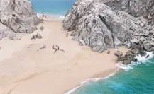 Bomberos de Cabo San Lucas forman moño azul en el Arco de Los Cabos para visibilizar el cáncer de próstata Bomberos de Cabo San Lucas forman moño azul en el Arco de Los Cabos para visibilizar el cáncer de próstata