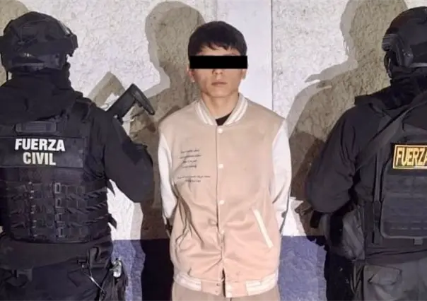 Fuerza Civil detiene a joven con arma y drogas en Monterrey