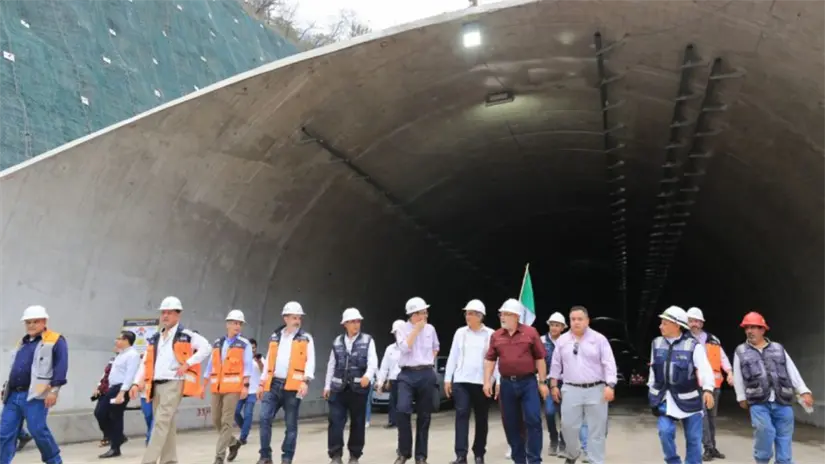El túnel Mante-Ocampo-Tula se estima sea inaugurado en el mes de maro de 2026 | Foto: gobierno de Tamaulipas