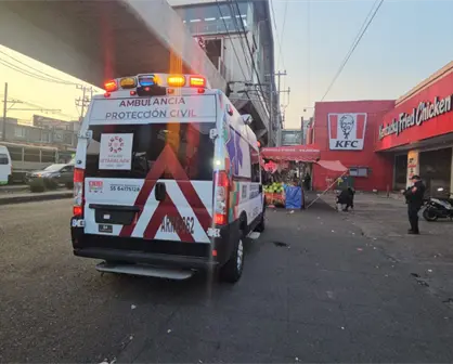 Atropellan a hombre en Iztapalapa, responsable huye; víctima es trasladada grave al Hospital de Topilejo