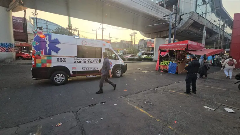 Hombre herido en la alcaldía de Iztapalapa | Foto: Ramón Ramírez