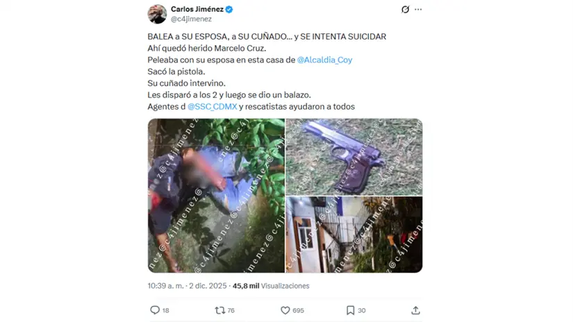 Fotografía del hecho por Carlos Jiménez | X: @c4jimenez