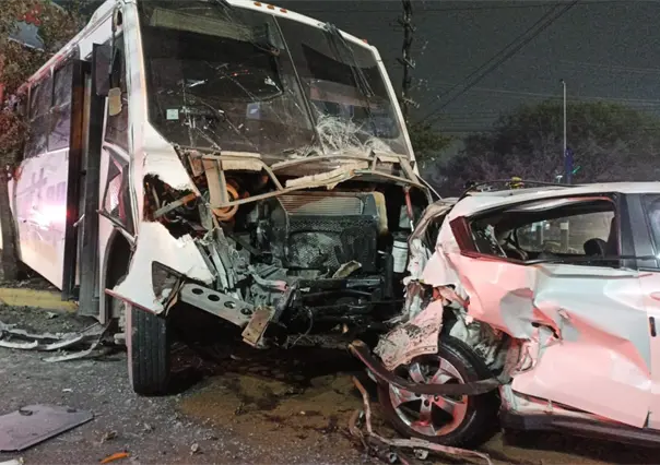 VIDEO | Choque múltiple deja 33 heridos y caos vial en García, Nuevo León