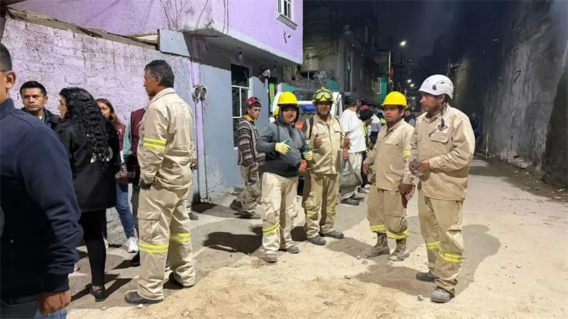 Deslave en la alcaldía Álvaro Obregón