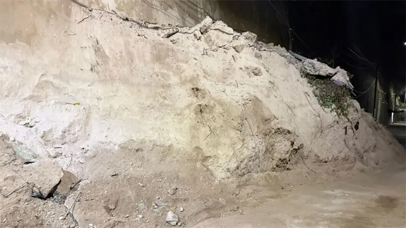 Deslave en la alcaldía Álvaro Obregón