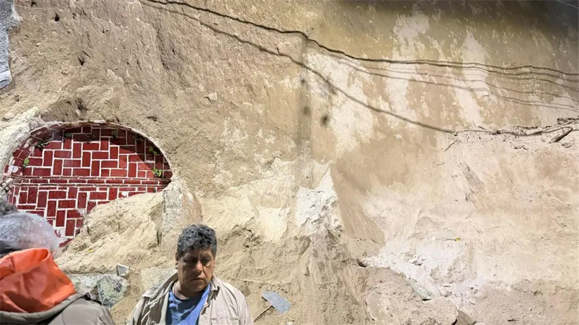 Deslave en la alcaldía Álvaro Obregón. Foto: Luis Antonio Alfaro 