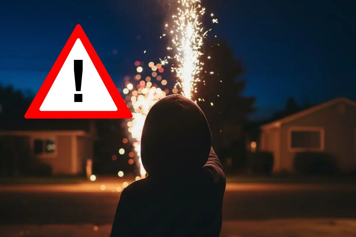 Incremento en accidentes infantiles relacionados con el uso de pirotecnia. Foto: Imagen creada por IA