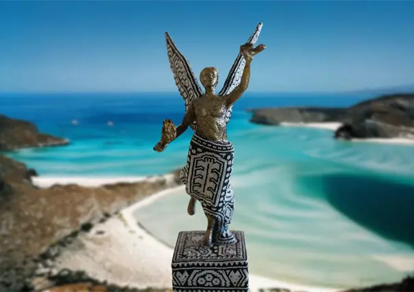 Esta es la estatuilla que recibió Maja el Grande como la mejor experiencia turística