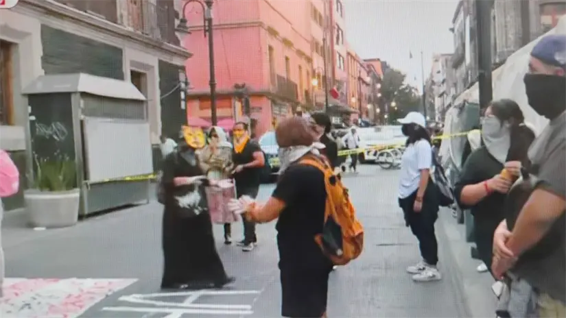 Protesta de estudiantes de la UPN. Foto: Luis Antonio Alfaro 