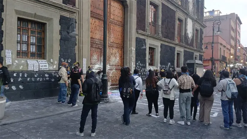 Protesta de estudiantes de la UPN. Foto: Luis Antonio Alfaro 
