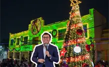Félix Arratia enciende la Navidad en Juárez, Nuevo León Félix Arratia enciende la Navidad en Juárez, Nuevo León