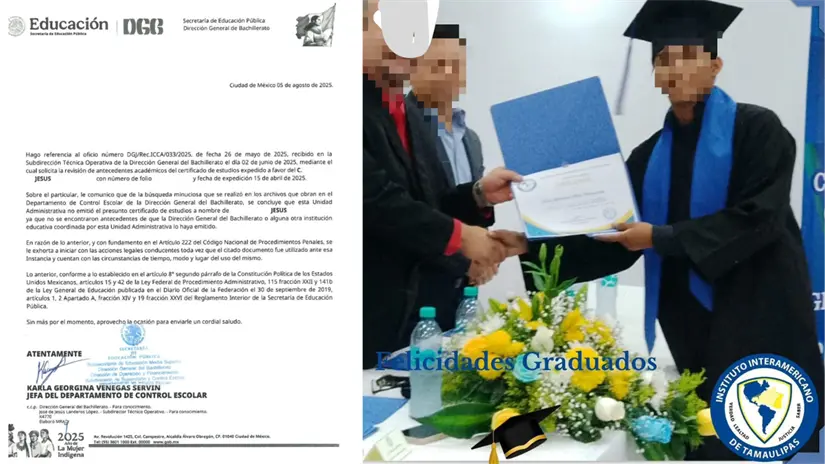 imagen recuadro El exalumno denunció que la institución entregó certificados falsos en dos ocasiones | Foto: FB Jesús