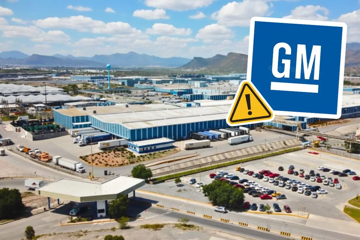 Vista aerea de la planata GM en Ramos Arizpe / Fotos: División Construcción Crisaltec | GM | Canva