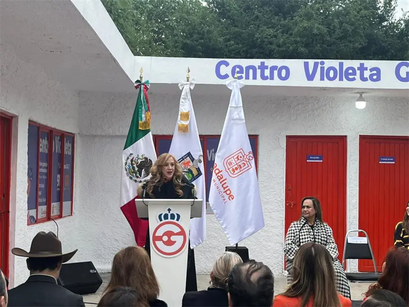 Graciela Buchanan en la presentación del Centro Violeta de Guadalupe. Foto: Yarince Torres.