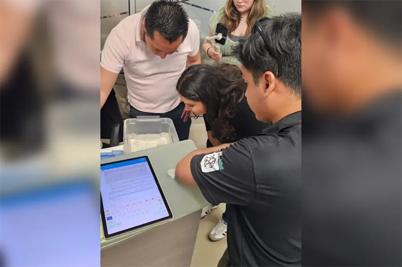 El rescate de un ajolote que había sido abandonado dentro de un inmueble. Foto: @guardiaforestalnl