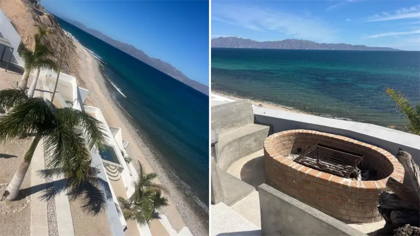 Profepa clausuró las obras en 2018 por carecer de permisos ambientales y de concesión para ocupar la ZOFEMAT, pero la demolición no se ejecutó. Foto: Booking.com