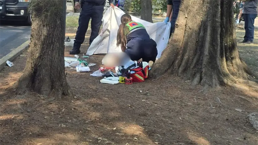 Muerte de ciclista en Metrobús Eduardo Molina. Foto: Ramón Ramírez 