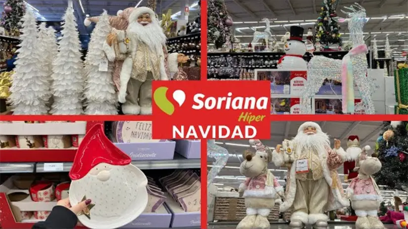 Gran variedad de artículos navideños en tienda Soriana, aprovecha las promociones | Foto: Soriana