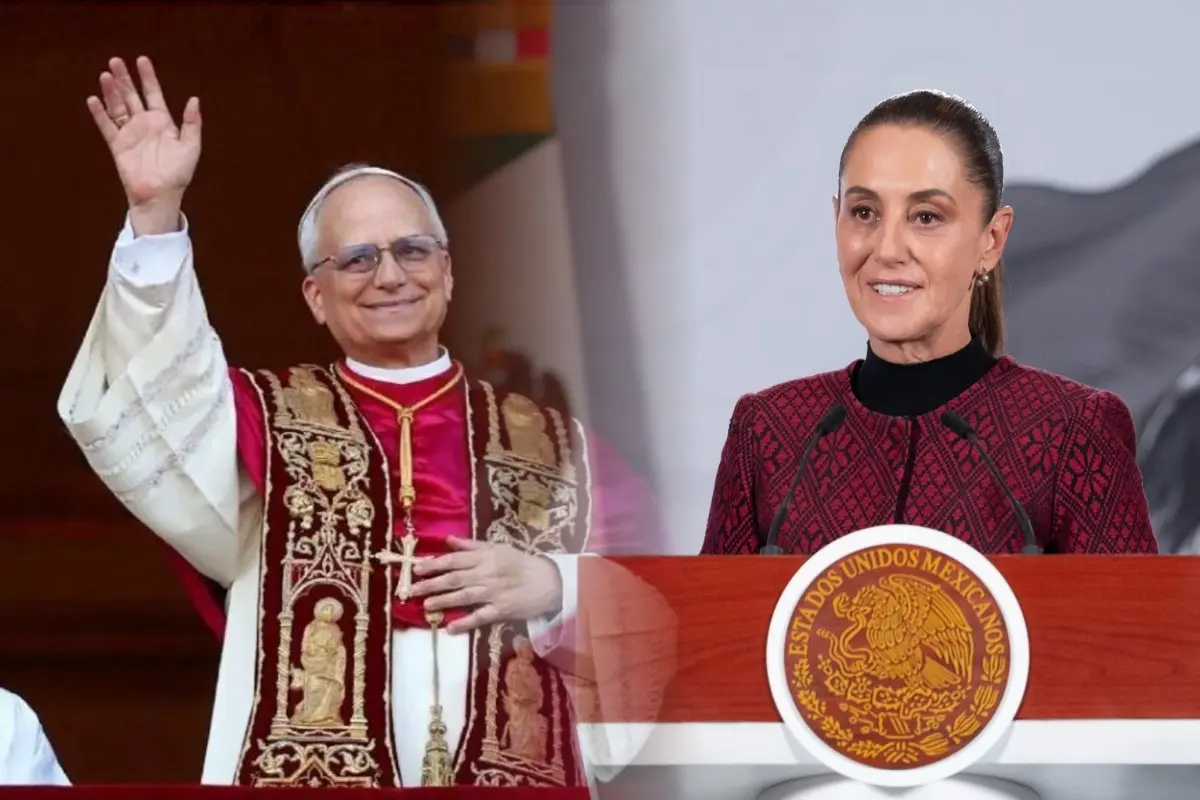 Papa León XIV y Claudia Sheinbaum Foto: Gobierno de México/FB Regnum Christi