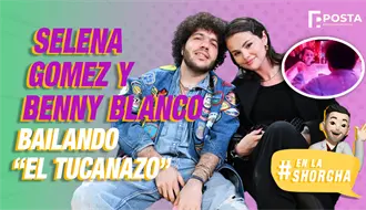 Captan a Selena Gomez y Benny Blanco bailando “El Tucanazo” en fiesta privada