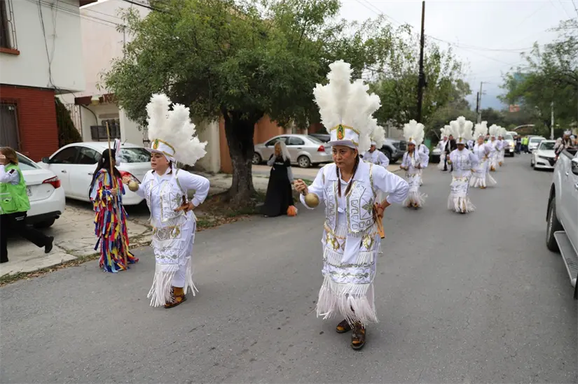 Las peregrinaciones son una manifestación de fe y una tradición en el mes de diciembre con motivo de la celebración de la Virgen de Guadalupe. Foto: Facebook SCYF Monterrey