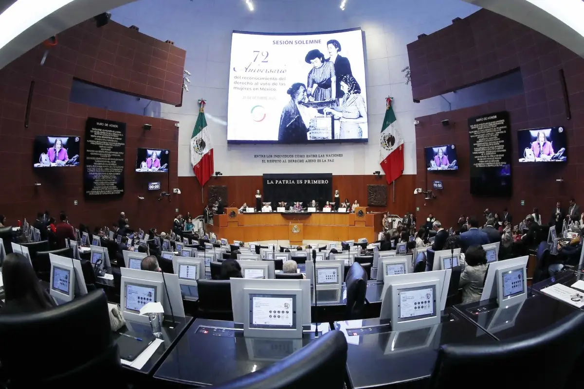 Sesión del Senado de la República Foto: Senado de México