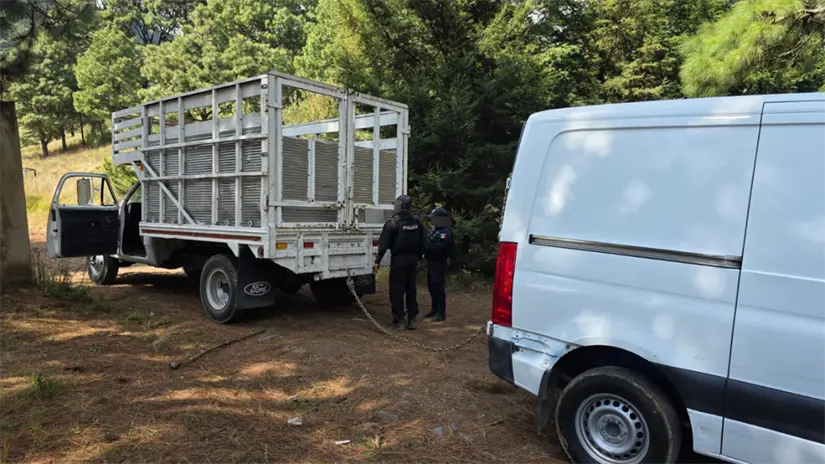 Unidad robada en el Edomex. | Foto: SSEM