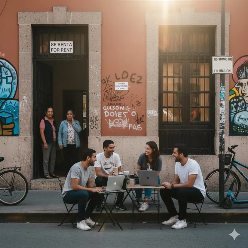 La gentrificación se hace presente cada vez más en colonias como Polanco, la Condesa y más . foto: Gemini IA