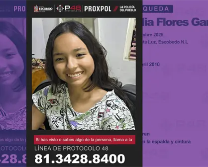 Alerta en Escobedo buscan a Josselyn Flores de 15 años