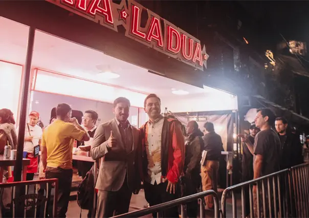 Samuel García y Jorge Álvarez Máynez visitan la taquería La Dua en CDMX