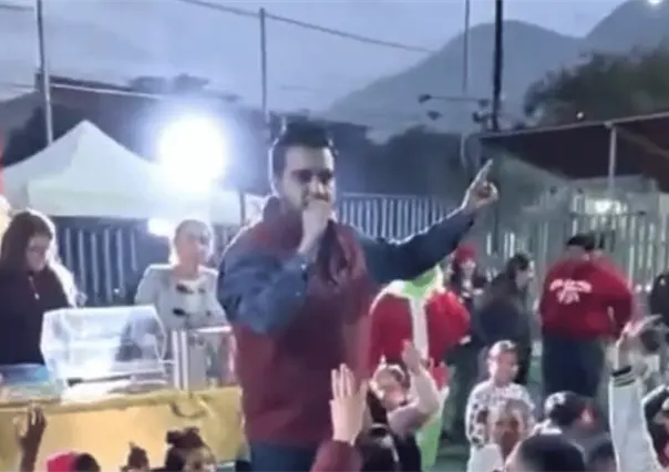 Jesús Nava Rivera lleva posadas y alegría navideña a colonias de Santa Catarina