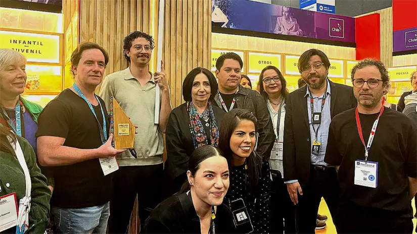 Están participando 40 editoriales y 10 autores, marcado por los 80 años del Premio Nobel de Literatura, FOTO: X (@EmbaChileMX)