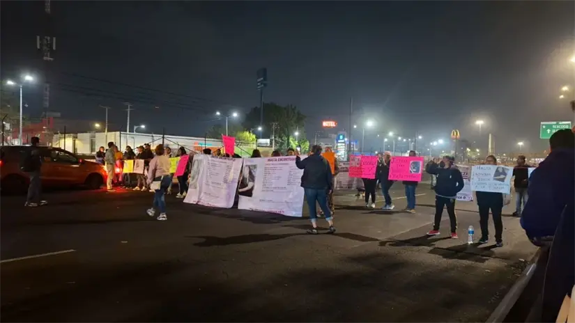 Bloqueo por la desaparición de Judith Hernández. Foto: Luis Antonio Alfaro 