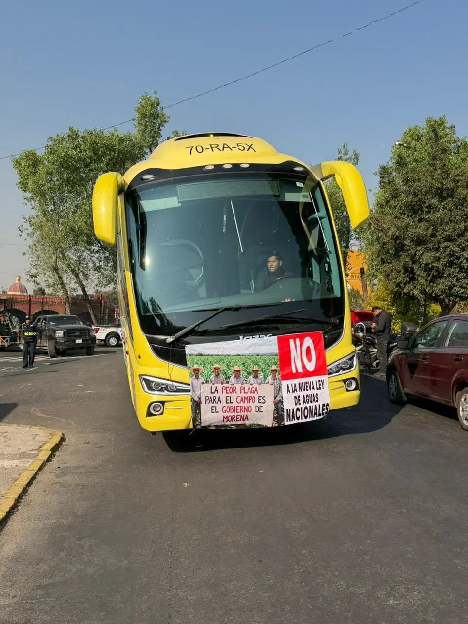 imagen recuadro Manifestación de la Alianza Agrícola en Defensa del Agua en CDMX. Foto: Ramón Ramírez