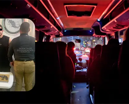 Sujeto viajaba en un autobús de pasajeros cometiendo estos delitos federales