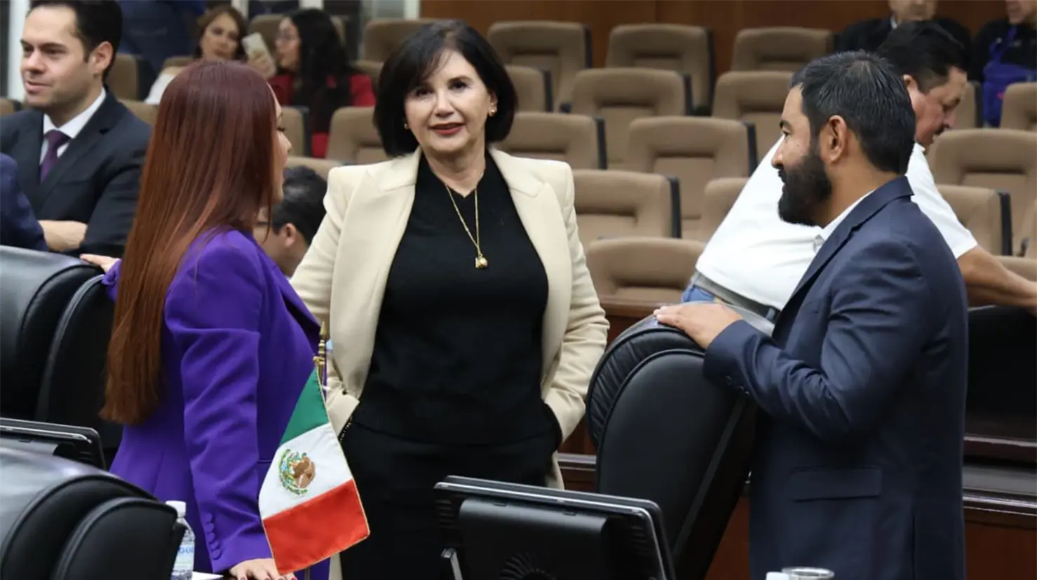 Rocío Rebollo, presidenta de la Comisión de Hacienda en el Congreso de Durango. | Foto: RRSS.