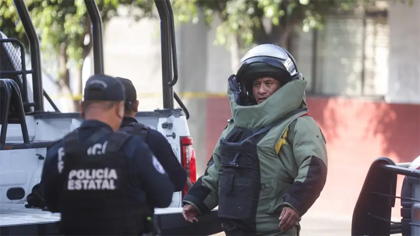 Especialistas del Grupo Potasio en coordinación con Policía Estatal y el Ejército Mexicano/Foto: Jafet Moz