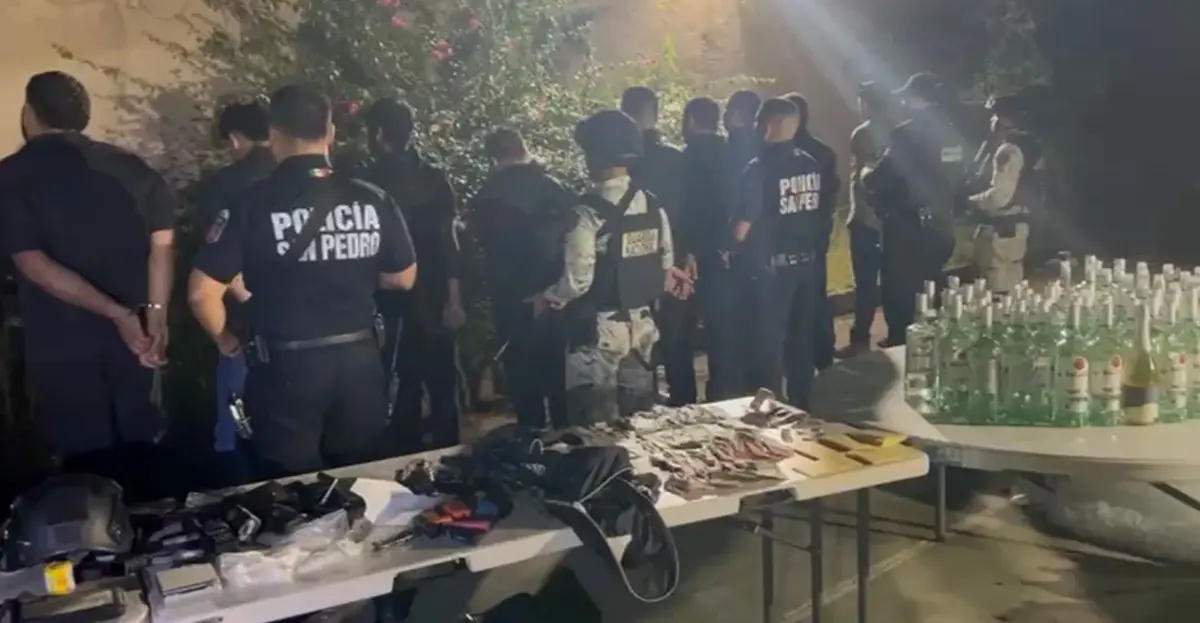 Vinculan a proceso a 11 detenidos por fiesta clandestina en San Pedro. Foto: Policía de San Pedro