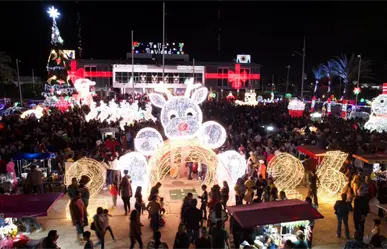 Así inició la temporada navideña en La Paz con el encendido oficial del Gobierno del Estado
