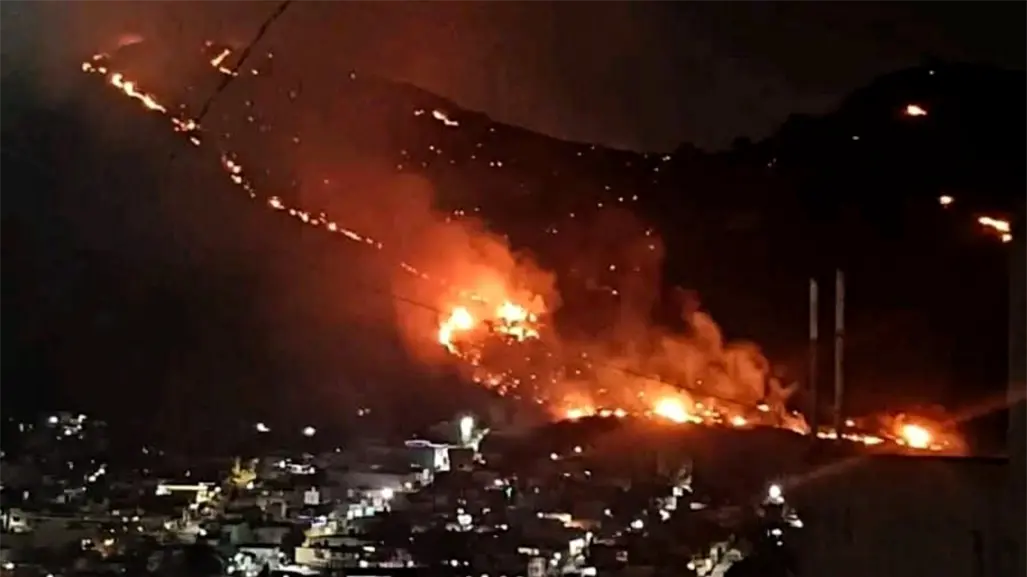 Incendio arrasa la Sierra de Guadalupe en Ecatepec mientras brigadas luchan por contener las llamas