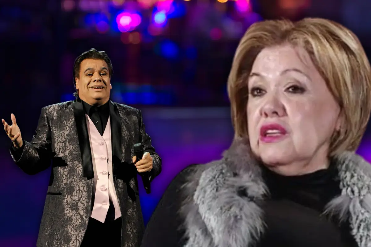 Juan Gabriel y Silvia Urquidi posando para fotografía (Foto: IG @soyjuangabriel_ / Canva)